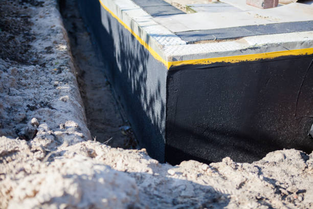 Residential Interior Drainage System installation at a Hutchinson, MN home by SJ Waterproofing Pros
